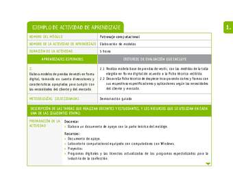 Elaboración de modelos