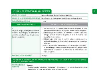 Identificación de simbología y nomenclatura de planos de agua