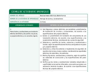 Montaje de ductos y canalizaciones