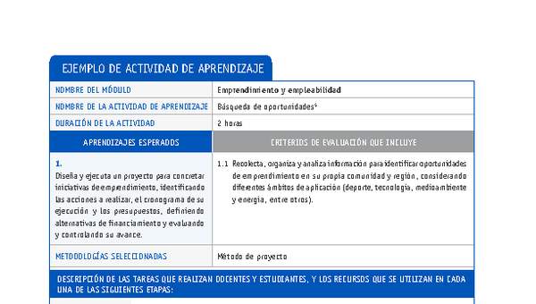 Búsqueda de oportunidades