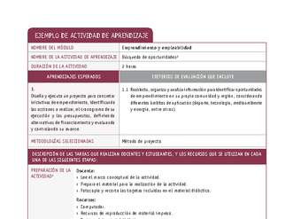 Búsqueda de oportunidades