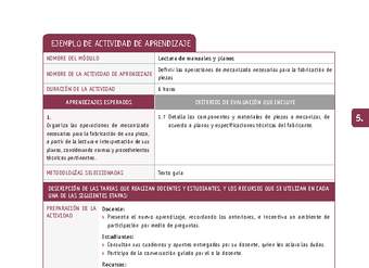 Definir las operaciones de mecanizado necesarias para la fabricación de piezas