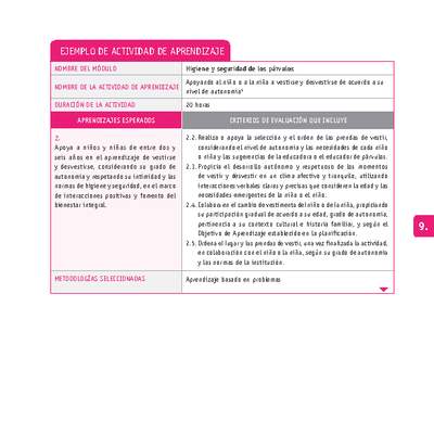 apoyando al niño o a la niña a vestirse y desvestirse de acuerdo a su nivel de autonomía