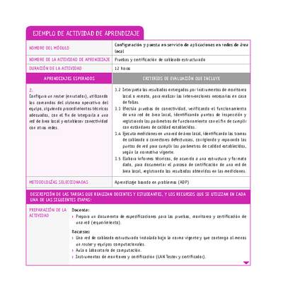 Pruebas y certificación de cableado estructurado