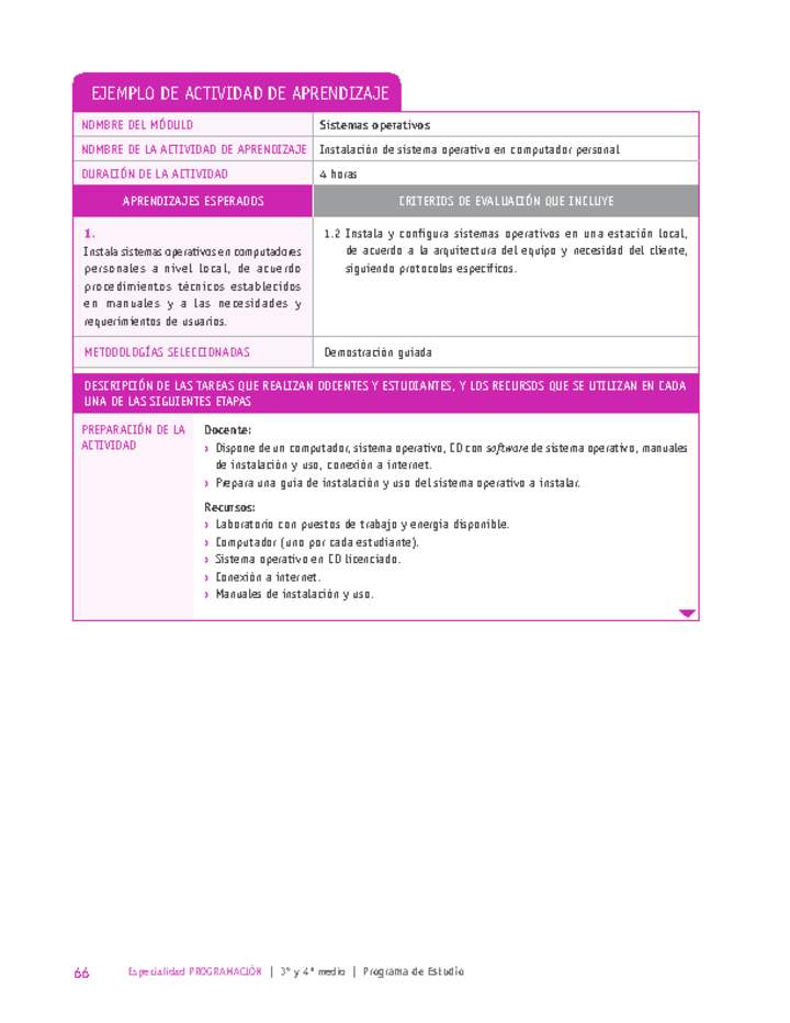 instalación de sistema operativo en computador personal