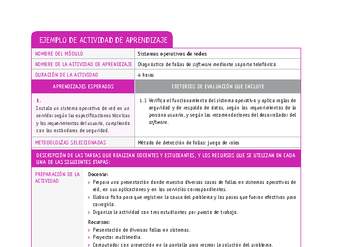 Diagnóstico de fallas de software mediante soporte telefónico