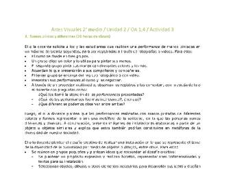 Artes Visuales 2 medio-Unidad 2-OA1;4-Actividad 3