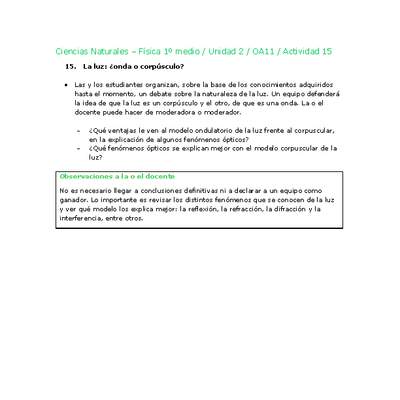 Ciencias Naturales 1 medio-Unidad 2-OA11-Actividad 15