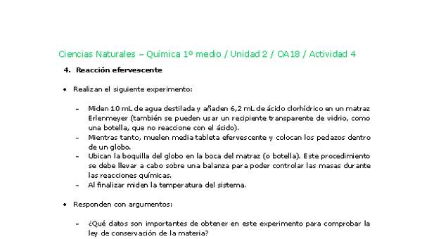 Ciencias Naturales 1 medio-Unidad 2-OA18-Actividad 4