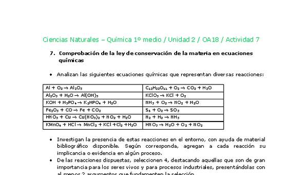 Ciencias Naturales 1 medio-Unidad 2-OA18-Actividad 7