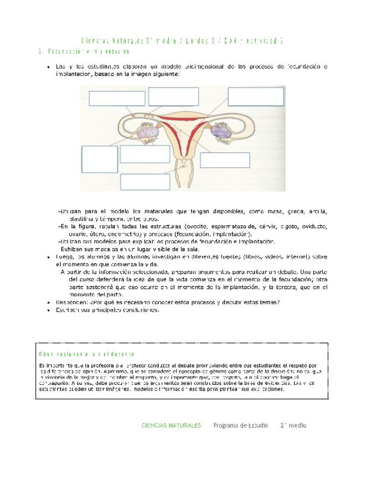 Ciencias Naturales 2 medio-Unidad 2-OA4-Actividad 2