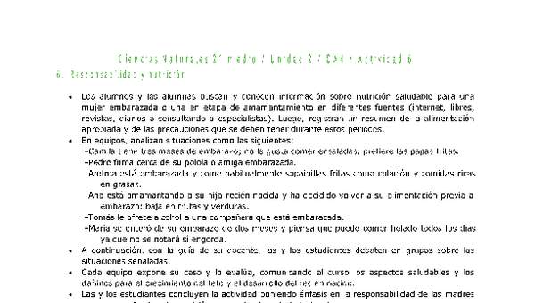 Ciencias Naturales 2 medio-Unidad 2-OA4-Actividad 6