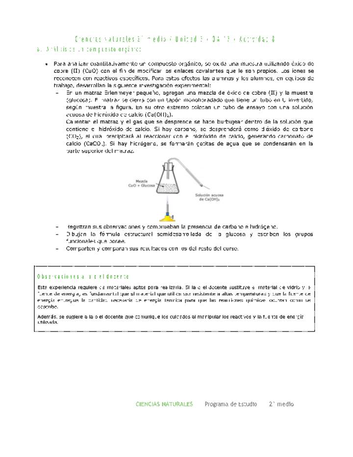 Ciencias Naturales 2 medio-Unidad 3-OA17-Actividad 8