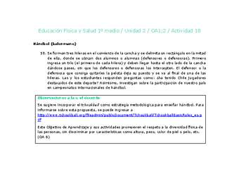 Educación Física 1 medio-Unidad 2-OA1;2-Actividad 18