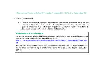 Educación Física 1 medio-Unidad 2-OA1;2-Actividad 20