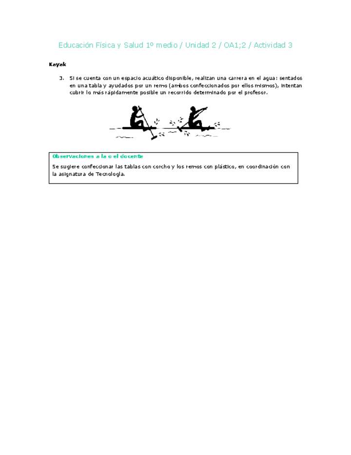 Educación Física 1 medio-Unidad 2-OA1;2-Actividad 3