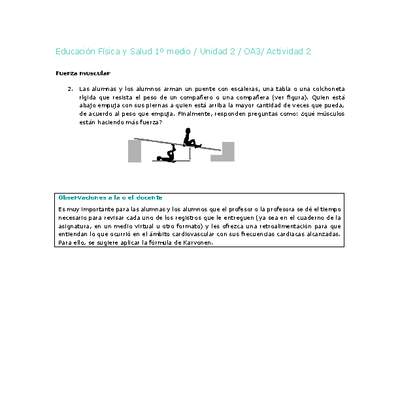 Educación Física 1 medio-Unidad 2-OA3-Actividad 2