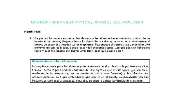 Educación Física 1 medio-Unidad 2-OA3-Actividad 3