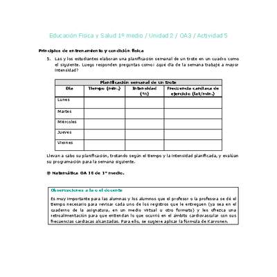 Educación Física 1 medio-Unidad 2-OA3-Actividad 5