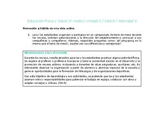 Educación Física 1 medio-Unidad 2-OA4;5-Actividad 3