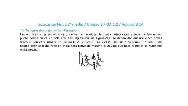 Educación Física 2 medio-Unidad 2-OA1;2-Actividad 14