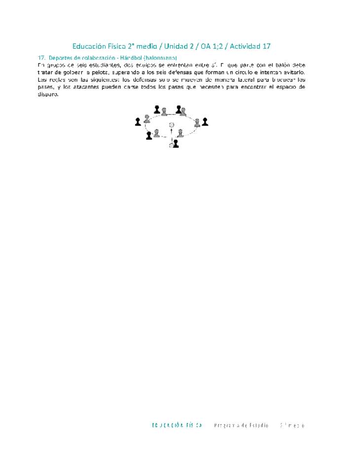 Educación Física 2 medio-Unidad 2-OA1;2-Actividad 17