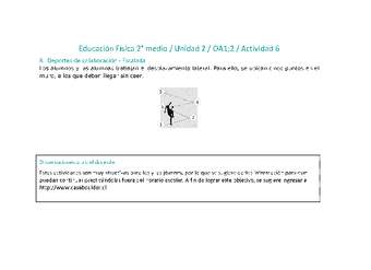 Educación Física 2 medio-Unidad 2-OA1;2-Actividad 6