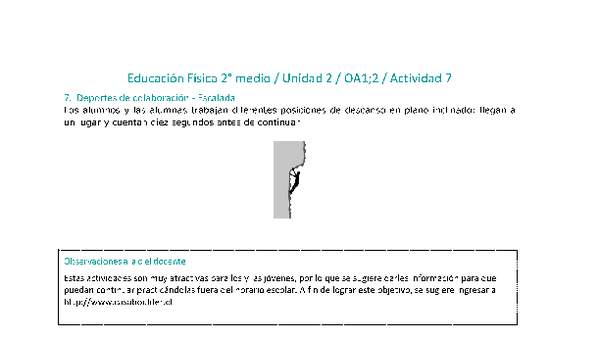 Educación Física 2 medio-Unidad 2-OA1;2-Actividad 7