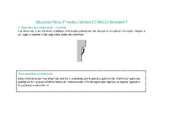 Educación Física 2 medio-Unidad 2-OA1;2-Actividad 7