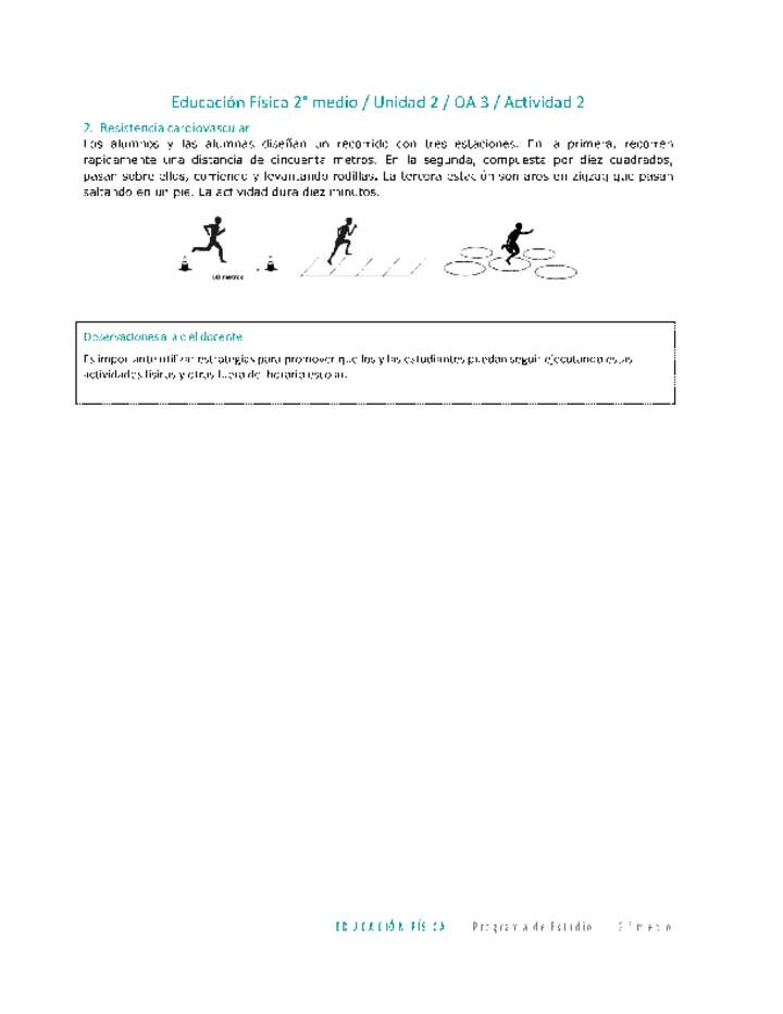 Educación Física 2 medio-Unidad 2-OA3-Actividad 2