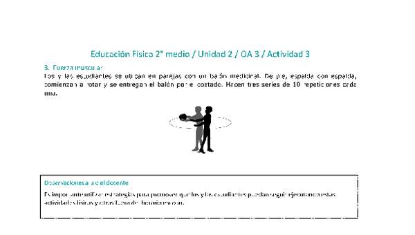 Educación Física 2 medio-Unidad 2-OA3-Actividad 3