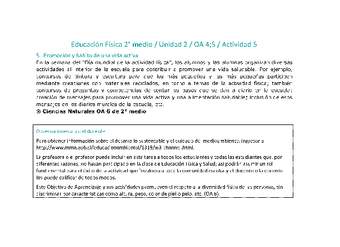 Educación Física 2 medio-Unidad 2-OA4;5-Actividad 5