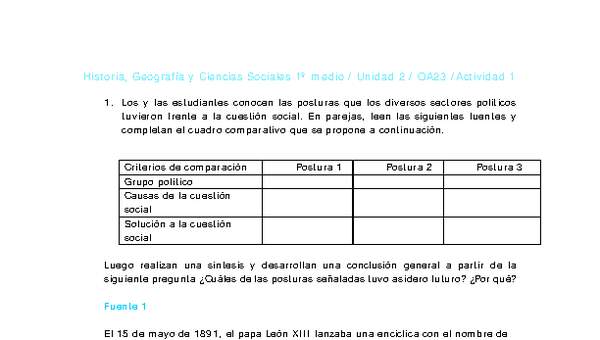 Historia 1 medio-Unidad 2-OA23-Actividad 1