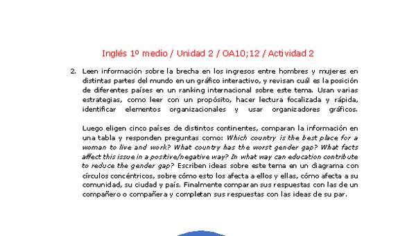 Inglés 1 medio-Unidad 2-OA10;12-Actividad 2