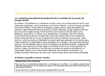 Lengua y Literatura 1 medio-Unidad 2-OA1;11;17;24-Actividad 13