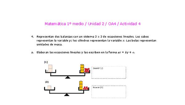 Matemática 1 medio-Unidad 2-OA4-Actividad 4