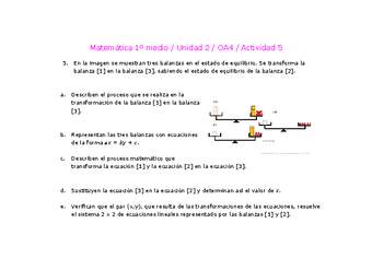 Matemática 1 medio-Unidad 2-OA4-Actividad 5