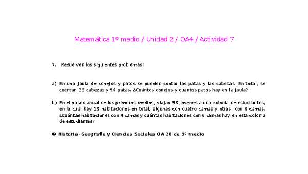 Matemática 1 medio-Unidad 2-OA4-Actividad 7