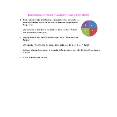 Matemática 1 medio-Unidad 2-OA6-Actividad 2