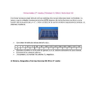 Matemática 2 medio-Unidad 2-OA3-Actividad 10
