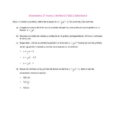 Matemática 2 medio-Unidad 2-OA3-Actividad 4