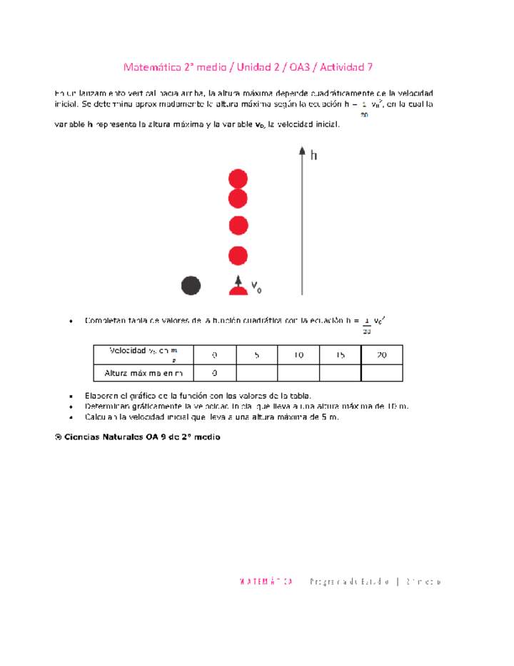 Matemática 2 medio-Unidad 2-OA3-Actividad 7