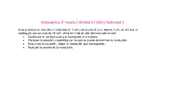 Matemática 2 medio-Unidad 2-OA4-Actividad 1