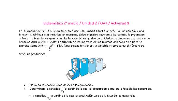 Matemática 2 medio-Unidad 2-OA4-Actividad 9