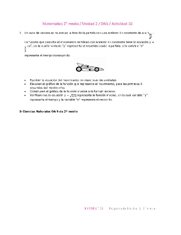 Matemática 2 medio-Unidad 2-OA5-Actividad 10