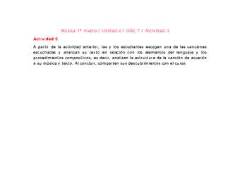 Artes Musicales 1 medio-Unidad 2-OA2;7-Actividad 3
