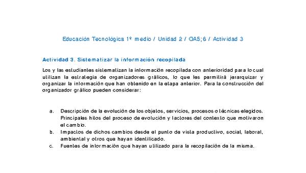 EduTec 1 medio-Unidad 2-OA5;6-Actividad 3