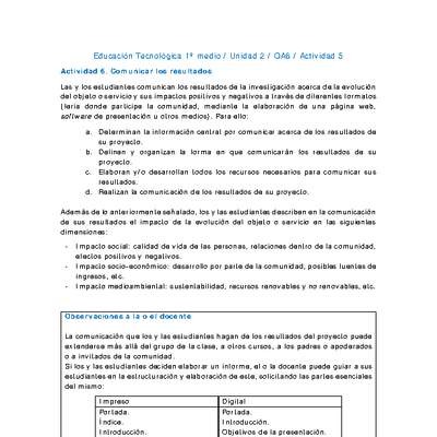 EduTec 1 medio-Unidad 2-OA6-Actividad 5