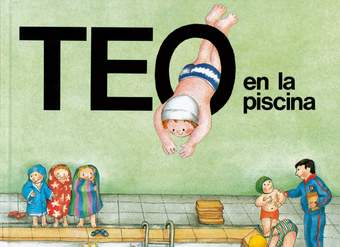 Teo en la piscina