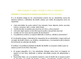 Artes Visuales 1 medio-Unidad 3-OA1;4-Actividad 3